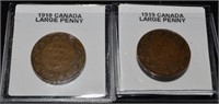 Canada Large Penny 1918 &1919