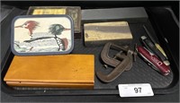 Leather Duck Trinket Box, Sharpening Stones,