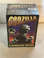 GODZILLA 5 VHS MOVIES NEW IN BOX