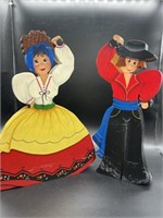 Vintage Spanish Wooden Figurines