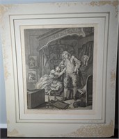 1736 William Hogarth Engraving, two works