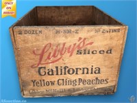 Libby's Sliced California Adv. Peach Box