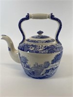 SPODE ITALIAN BLUE WHITE KETTLE