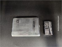 Silver Cigarette Case & Lighter