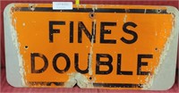 RETIRED FINES DOUBLE SIGN