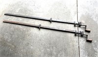 TWO LARGE BAR CLAMPS