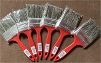 X6 3” paintbrushes with red plastic handle