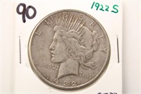 1922 S PEACE DOLLAR COIN