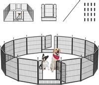 Mr IRONSTONE Dog Playpen  32 Height  16 Panels