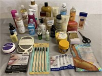 Lot Of Lotions, Toothbrushes & Creams