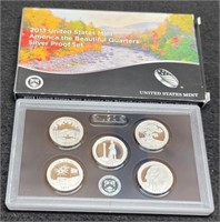 2013-S 5 Coin A The B Silver Quarter Proof Set