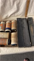 Player piano rolls and cylinder records