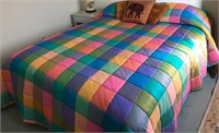 703 - QUEEN SIZE QUILT & MATTRESS