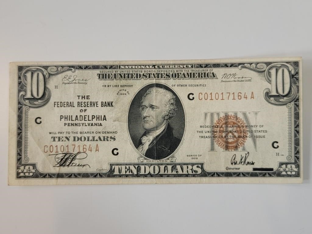 1929 $10 Reserve Bank FR-