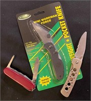 3 Pcs Pocekt Knife & Swiss Army Knife