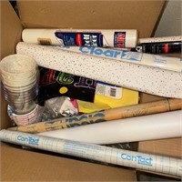 Box of Assorted paper goods  See pictures