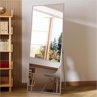 Full-Length Floor Mirror with Stand