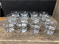 12 Mid Century Krosno bubble glasses / candle hold