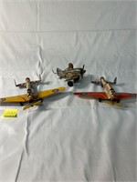Vintage Tin Airplanes Kid's Toys