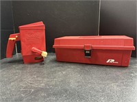 Plano tool box & Ortho Whirlybird spreader