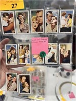 LOT OF FAMOUS FILM SCENES TOBACCO CARDS