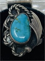 Vintage Silver & Turquoise Ring
