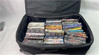 DVD lot with suitcase