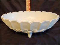 Indiana Milk Glass Footed Bowl