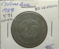 1959 Columbia coin