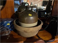 Pottery Bowl and Jug