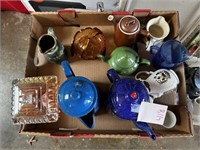 Box of Coffee Pots, Teapots & Misc.