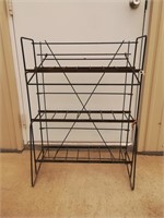 Black Collapsible Wire Display Rack