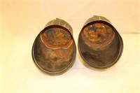 Coal pail candle holders/ wall hangings