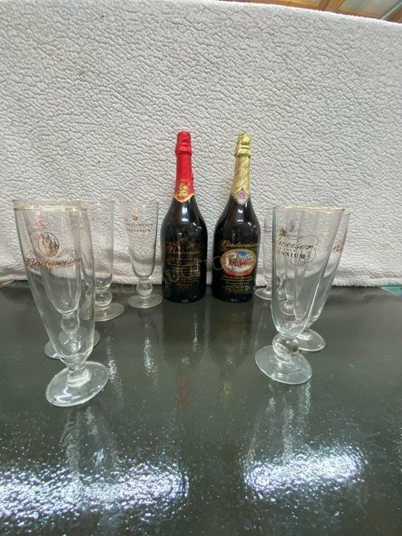 Budweiser Bottles & Glasses