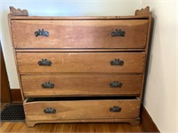 Wood Dresser 40” x 14” x 40” (Wood on top appears