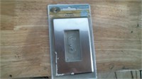 Hancock Satin Nickel 1-gang Toggle Wall Plate