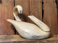 Rustic Hand Crafted Bundy & Co Swan Decoy
