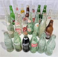 Large Mixed Lot Vintage & Modern Soda Bottles