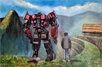 Transformers in Peru Oil painting on canvas