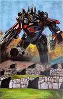 Transformers in Peru Oil painting on canvas