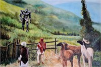 Transformers in Peru Oil painting on canvas