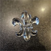 Baccarat Fleur De Lis Crystal Paperweight