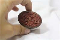 An Vintage Chinese Cinnabar Small Trinket Box