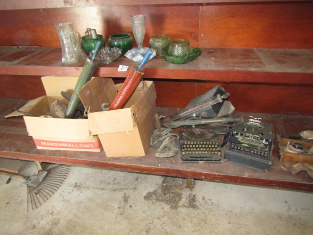 BIG LOT ON SHELF- CARNIVAL GLASS BOWLS,VINTAGE