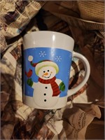 Box of Holiday/Snowman Mugs