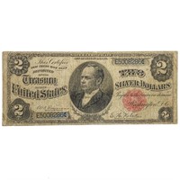 FR. 245 1891 $2 WINDOMSILVER CERTIFICATE NOTE