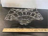 Duncan Miller Crystal Crocheted Glass Bowl