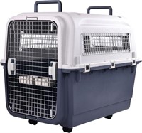 $265-Elevon Plastic Kennels Pet Carrier Rolling Pl