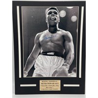 Muhammad Ali Signed Photo Matted w/ COA