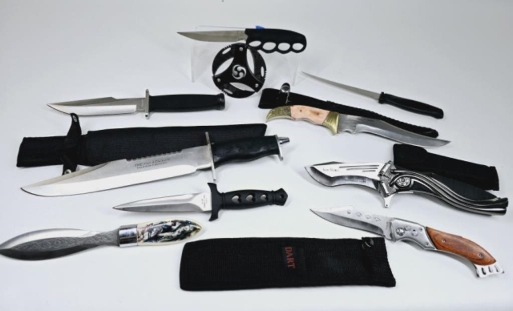 10 Knives: Fixed Blade, Pocket, Fantasy